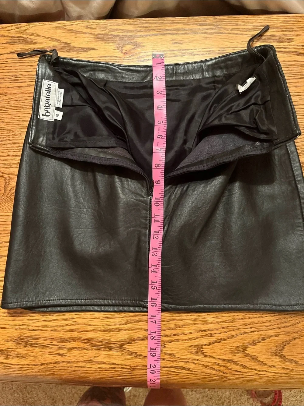 bagatelle Black Faux Leather Mini Skirt